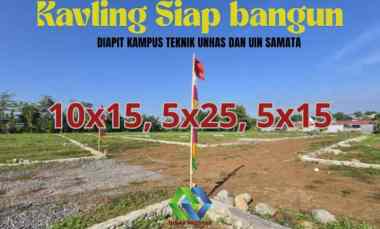 Kavling Premium Akses Aktif dari 3 Kampus Besar Samata Pas Buat Kostan