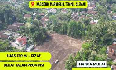 Tanah SHM Pekarangan 1,4 Jutaan di Area Margorejo Tempel