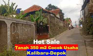 Tanah 350 m2 Akses 2 Mobil Cocok Usaha di Kalibaru Depok