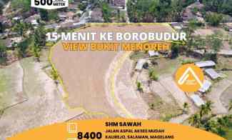 Tanah 15 menit Borobudur View Menoreh Akses Mudah Harga Murah