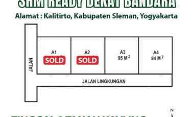 Dijual Kavling dekat Bandara Adisucipto YogyakartaDijual Kavling dekat