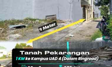 Investasi Tanah Murah dalam Ringroad Jogja Cuma 1 km ke Kampus Uad 4