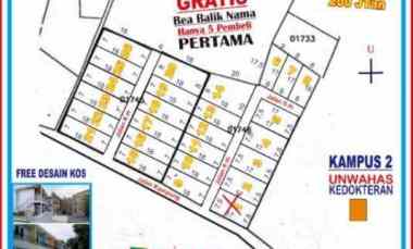 Tanah Kavling Siap Bangun Bebas Banjir di Kandri Gunungpati Semarang