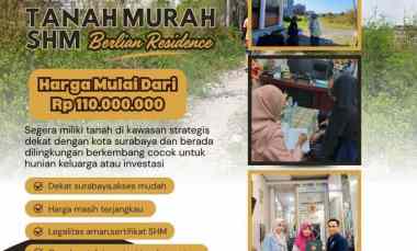 Tanah Dijual di berlian residence 1 keboan anom gedangan sidoarjo