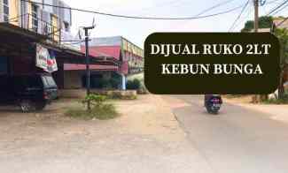 Dijual Ruko 2 Lantai Siap Huni Lokasi Pinggir Jalan Kebun Bunga