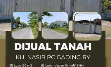 dijual tanah kh nasir pucanggading