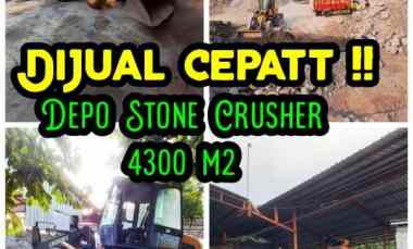 Depo Pasir 4300m2 Aktif Dijual Cepat Lengkap Lokasi Klaten 4.5 M