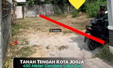 Tanah dalam Cluster di Rejowinangun Kota Jogja 450 meter Gembira Loka