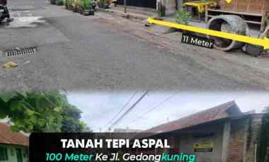 Tanah Kota Jogja Tepi Aspal 100 meter ke jl. Gedongkuning