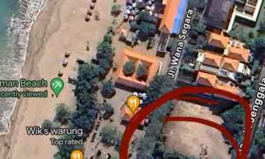Tanah Kavling Beach Front dekat Pantai Jerman Kuta Bali
