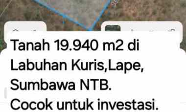 dijual tanah labuhan kuris lape sumbawa