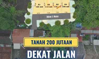 Tanah SHM Pekarangan 200 JT-an dekat jl. Kaliurang KM 13