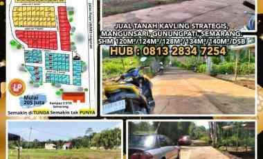 Jual Tanah Kavling Strategis, Mangunsari, Gunungpati, Semarang. Shm