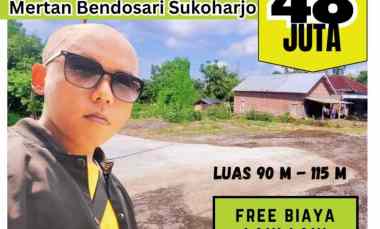 dijual tanah mertan bendosari sukoharjo