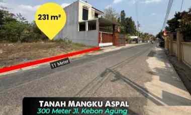 Tanah Mangku Aspal Tirtoadi, Mlati, Sleman 400 meter jl. Kebon Agung