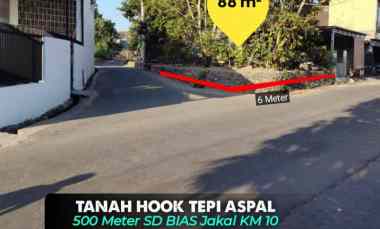 Tanah Hook Mangku Aspal dekat Sd Bias jl. Kaliurang km 10 700 meter