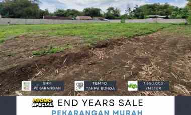End Years Sale Pekarangan Murah Belakang Samsat Sleman Yogyakarta