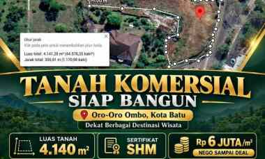Tanah Komersial Siap Bangun Lokasi Oro Oro Ombo Kota Batu