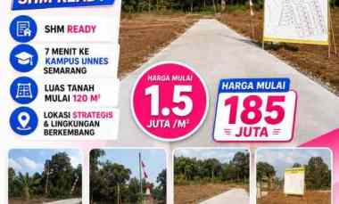 Tanah Kavling Strategis dekat Jalan Aspal Siap Bangun Shm Ready