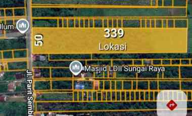 Dijual Tanah Jln Ayani 2, Jln. Parit Sembin Luas 16.972m UK 50x339 Shm
