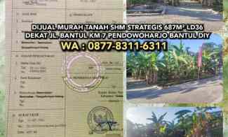 Dijual Tanah Strategis 687m dekat jl. Bantul km 7 Pendowoharjo Bantul