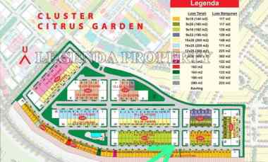 Dijual Kavling Dicluster Citrus Garden Grand Wisata Bekasi