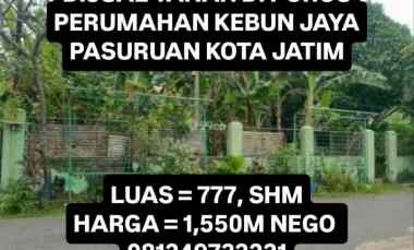 Dijual Tanah di Poros Perumahan Daerah Panglima Sudirman Pasuruan Kota
