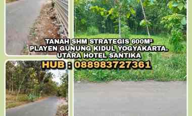 dijual tanah playen gunung kidul yogyakarta