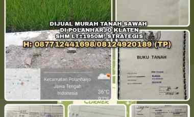 dijual tanah polanharjo klaten jawa tengah