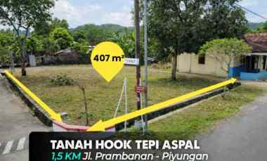 Tanah Hook Tepi Aspal, di Madurejo, Sleman dekat Rsud Prambanan