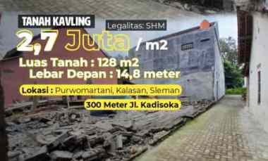 Tanah Kavling di Purwomartani, Sleman 300 meter ke jl. Kadisoka