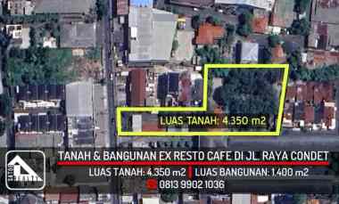 Tanah Bangunan Ex Resto Cafe jl. Condet Raya, Condet, Jakarta Timur