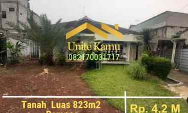 Tanah Murah 823m2 Rempoa, Ciputat. SHM, Akses Lebar. Rp. 4,2 M