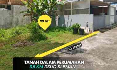 Tanah Strategis dalam Perumahan dekat Rsud Sleman jl. Magelang