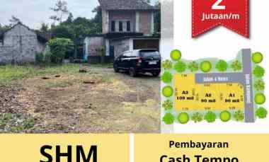 Tanah Kaveling 2 Jutaan/m Utara Ringin Purwomartani Kalasan