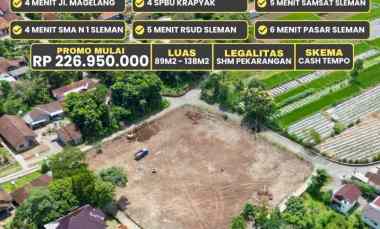 dijual tanah sanggrahan caturharjo