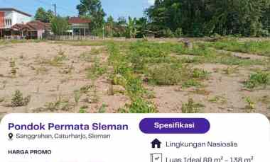 dijual tanah sanggrahan caturharjo sleman