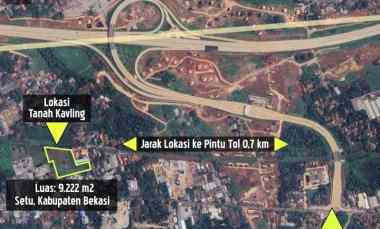 Tanah Kavling dekat Pintu Tol Burangkeng, Setu, Kabupaten Bekasi