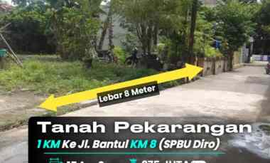 1 km ke jl. Bantul km 8 Spbu Diro, Tanah Pekarangan dekat Kampus Isi