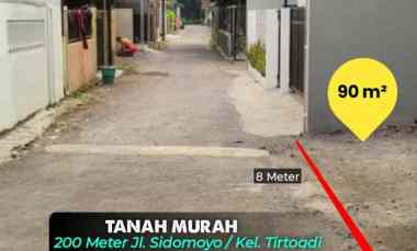 dijual tanah sidomoyo
