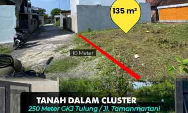 Tanah Murah di Tamanmartani, Jogja, dekat Gerbang Tol 250 meter Gkj