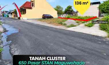 Tanah Cluster Strategis Mepet jl. Tajem, Maguwoharjo 650 meter Pasar