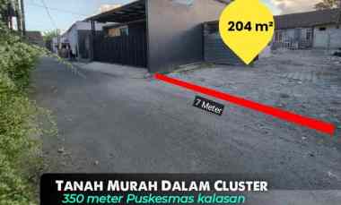 Tanah Murah Bentuk L di Purwomartani, Kalasan 350 meter Puskesmas Kal