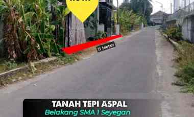 Tanah Strategis Tepi Aspal di Belakang Sma 1 Seyegan, Sleman Alamat