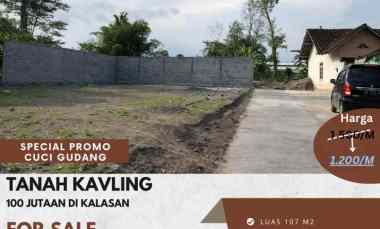 Kavling 100 Jutaan di Kalasan Sleman dekat Dawet Ringin Pak Bardi Purw