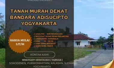 Tanah Kavling Murah Utara Bandara Adisucipto Yogyakarta