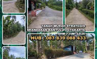 dijual tanah srandakan bantul yogyakarta