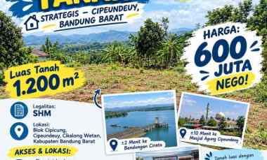 Dijual Tanah Strategis, di Cipeundeuy, Bandung Barat