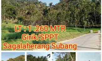 dijual tanah subang