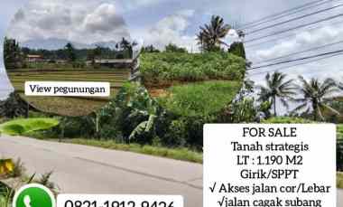 dijual tanah subang